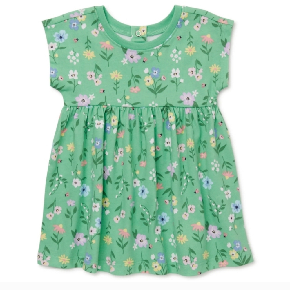 Garanimals Green Floral Baby Dress 3-6 Months